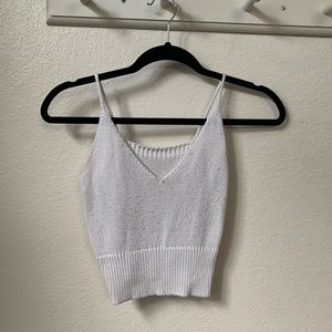 white brandy melville sweater tank